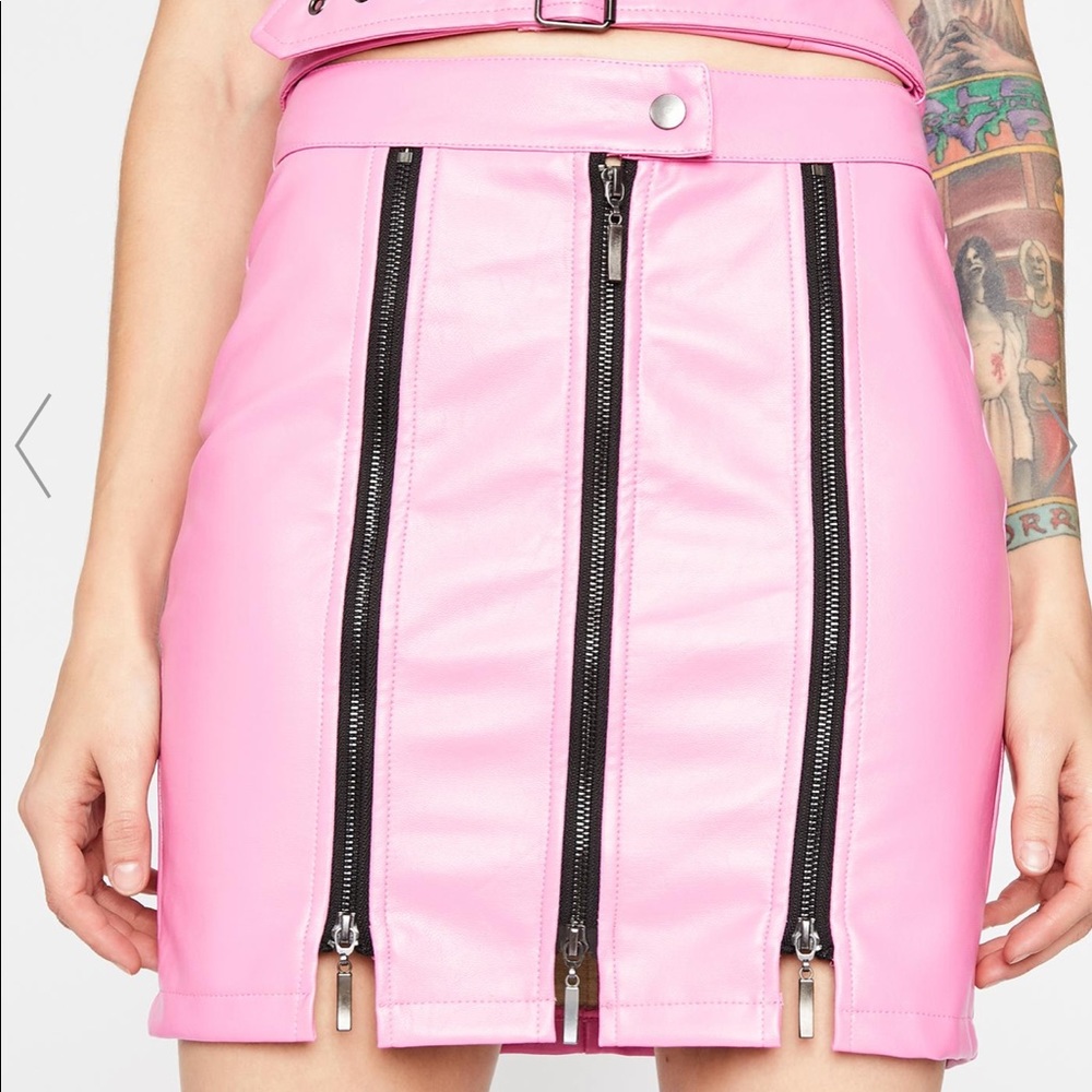 NEW IN PACKAGE Dolls Kill Pink Skirt